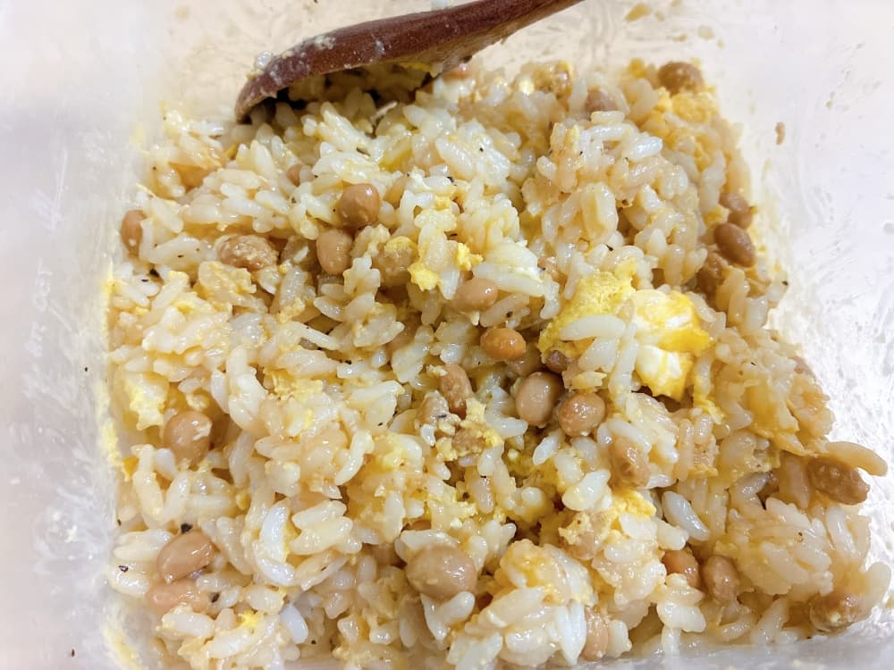 すべて混ぜた完成直前の状態