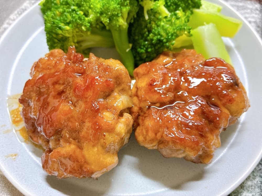 豚こまの照り焼きステーキ風