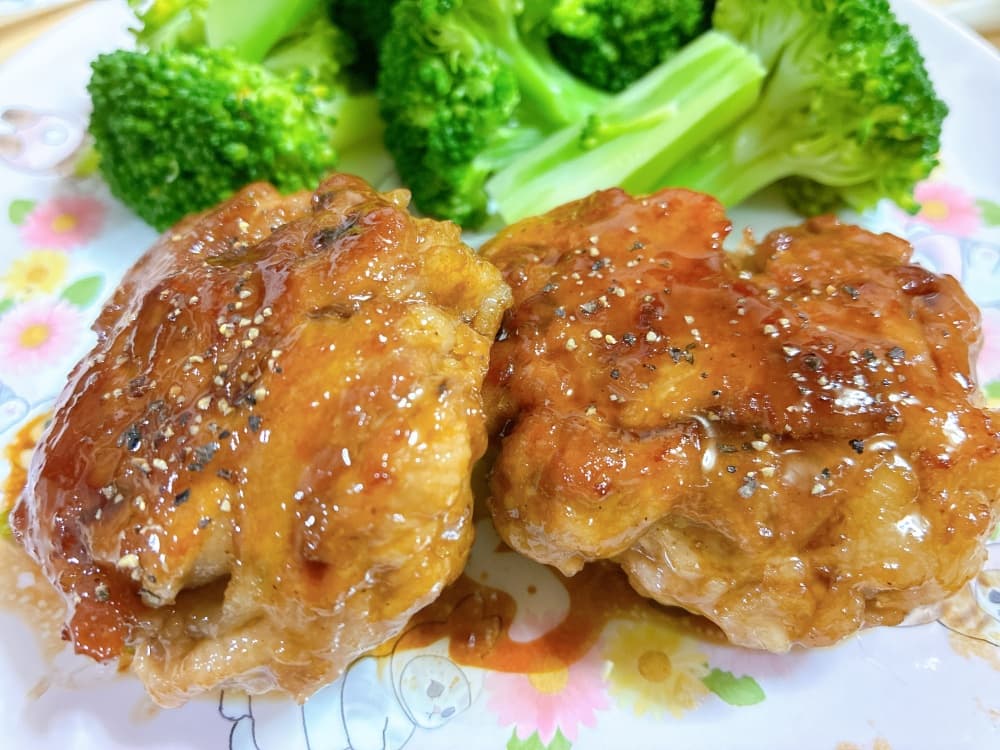 豚こまの照り焼きステーキ風