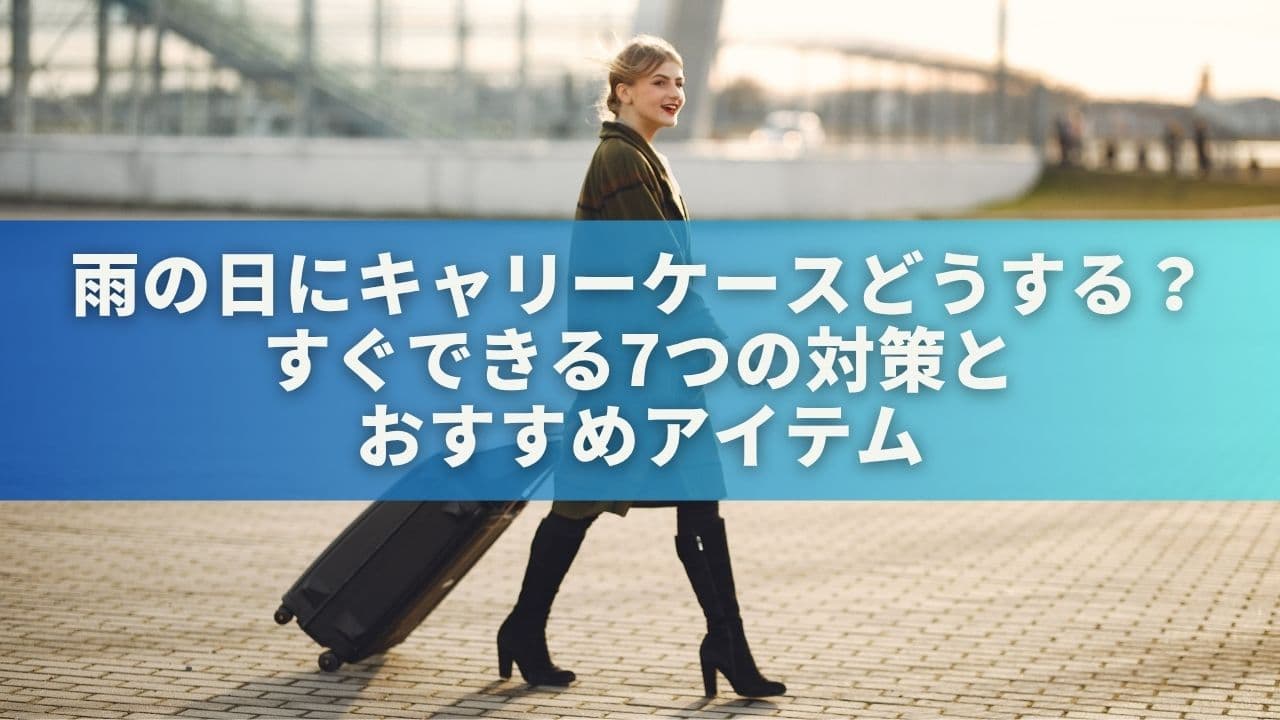 雨の日にキャリーケースどうする？すぐできる7つの対策とおすすめアイテム