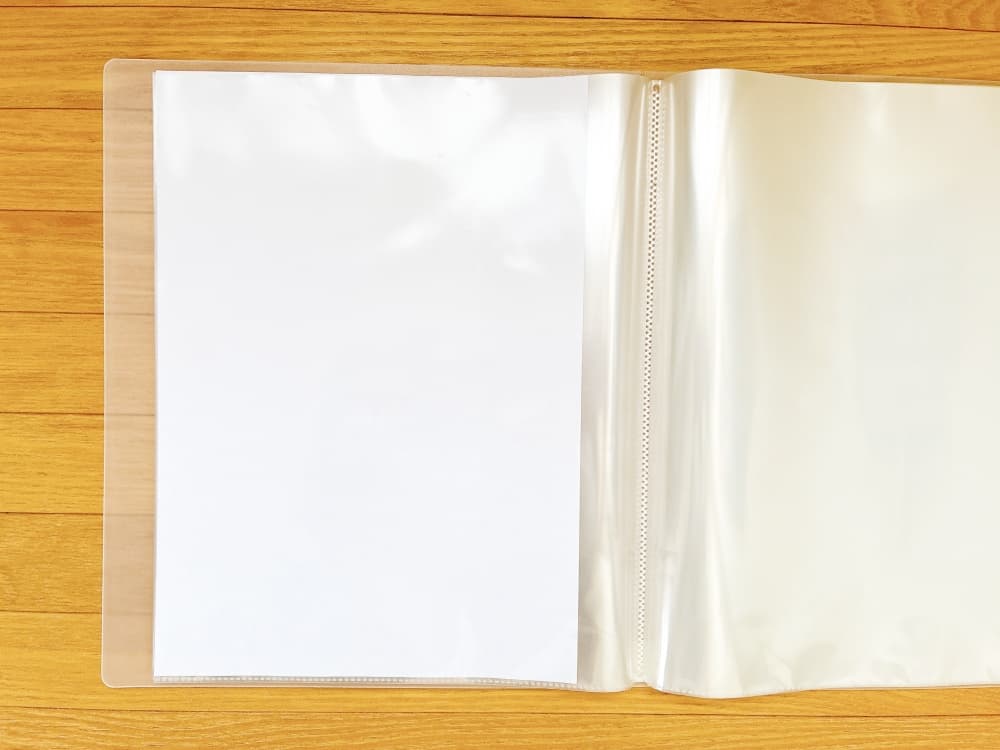 無印良品 クリアホルダー A4ワイド 40ポケット