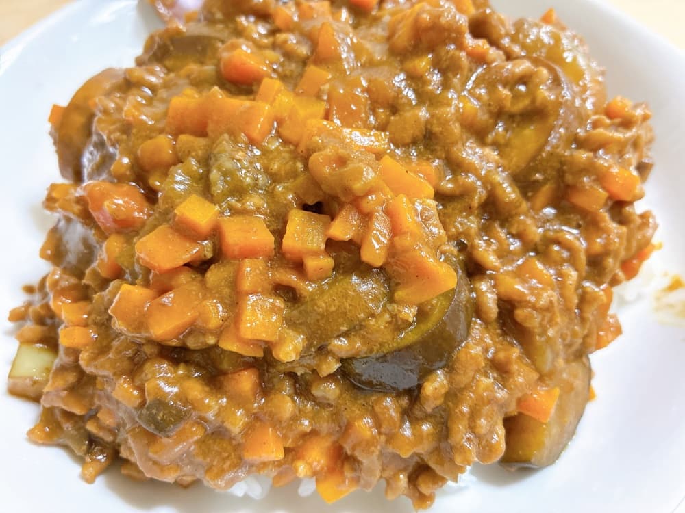 レンジでキーマカレー