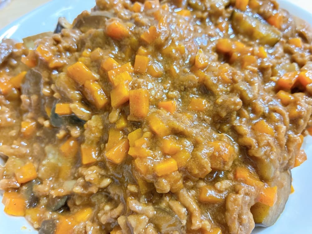 レンジでキーマカレー